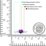 Heart Three Stone Promise Ring