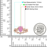 Two Piece Pear CZ Ring