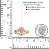 Two Piece Pear CZ Ring
