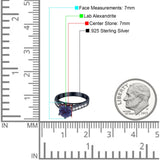 Round Natural Stone Engagement Ring