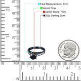 Round Natural Stone Engagement Ring