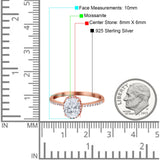 Art Deco Oval Hidden Halo Ring