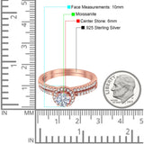 Two Piece Round Natural Stone Ring