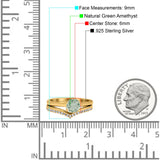 Two Piece Round Natural Stone Chevron Ring