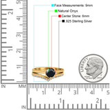 Two Piece Round Natural Stone Chevron Ring