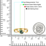  Oval Natural Stone Infinity Twisted Ring