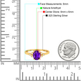 Oval Natural Stone Engagement Ring
