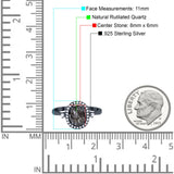 Oval Natural Stone Engagement Ring