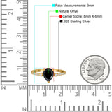Pear Teardrop Natural Stone Wedding Ring