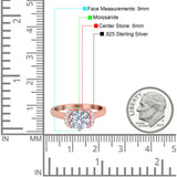 Round Natural Stone Wedding Ring
