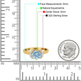 Round Natural Stone Wedding Ring