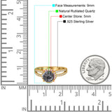 Split Shank Round Natural Stone Ring