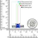 Princess Cut CZ Stackable Ring