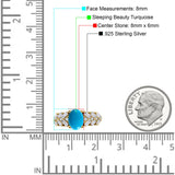 Oval Natural Stone Wedding Cocktail Ring