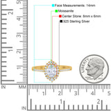 Art Deco Oval Natural Stone Wedding Ring