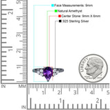 Pear Teardrop Natural Stone Wedding Ring