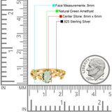 Infinity Oval Natural Stone Solitaire Ring
