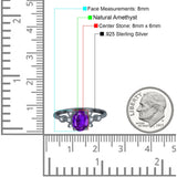 Art Deco Oval Natural Stone Floral Ring