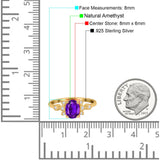 Art Deco Oval Natural Stone Floral Ring