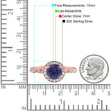 Art Deco Round Natural Stone Halo Ring
