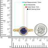 Art Deco Round Natural Stone Halo Ring