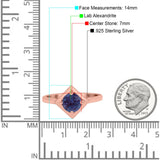 Minimalist Round Natural Stone Solitaire Ring