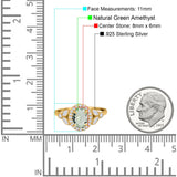 Vintage Style Oval Natural Stone Ring
