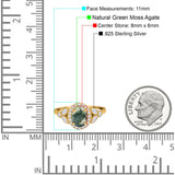 Vintage Style Oval Natural Stone Ring