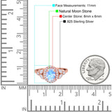 Vintage Style Oval Natural Stone Ring