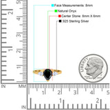 Pear Teardrop Natural Stone Trio Ring