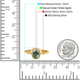 Vintage Style Oval Natural Stone Ring