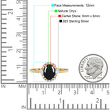 Art Deco Oval Natural Stone Halo Ring