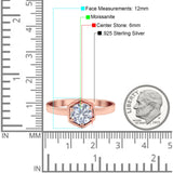 Minimalist Round Natural Stone Solitaire Ring