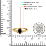 Pear Teardrop Natural Stone Floral Ring