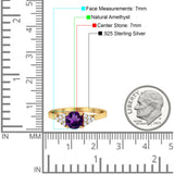 Art Deco Round Natural Stone Wedding Ring