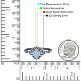Art Deco Oval Natural Stone Halo Ring