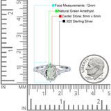 Art Deco Oval Natural Stone Halo Ring