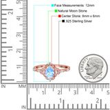Art Deco Oval Natural Stone Halo Ring