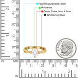 Pear Teardrop Natural Stone Infinity Shank Ring