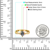 Pear Teardrop Natural Stone Infinity Shank Ring