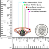 Oval Natural Stone Leaf Design Wedding Ring