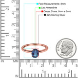 Oval Natural Stone Cathedral Ring