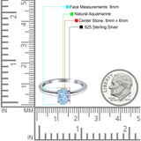 Oval Natural Stone Cathedral Ring