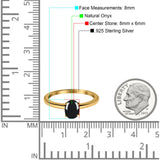 Oval Natural Stone Cathedral Ring