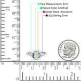 Art Deco Oval Natural Stone Wedding Ring