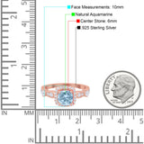 Art Deco Round Natural Stone Halo Ring