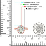 Oval Natural Stone Art Deco Ring
