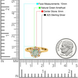 Art Deco Round Natural Stone Floral Ring