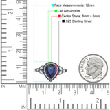 Pear Teardrop Natural Stone Wedding Ring