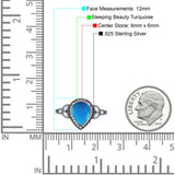 Pear Teardrop Natural Stone Wedding Ring